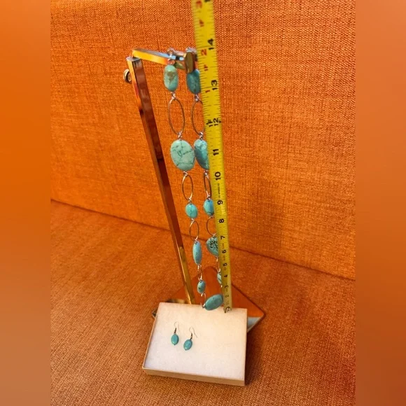 NIB Turquoise and Silver Women's Jewelry Set - Picture 9 of 9